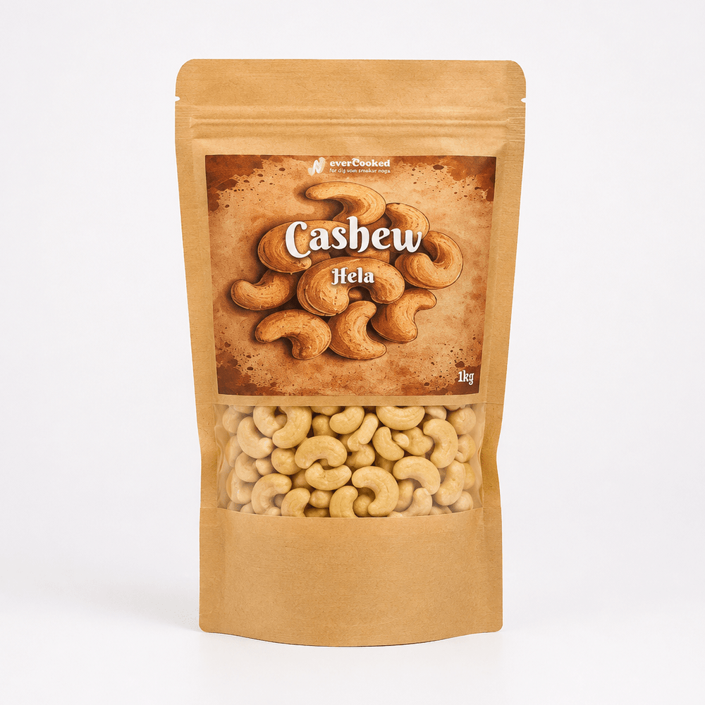 Cashewnötter naturell RAW 1kg - Never Cooked