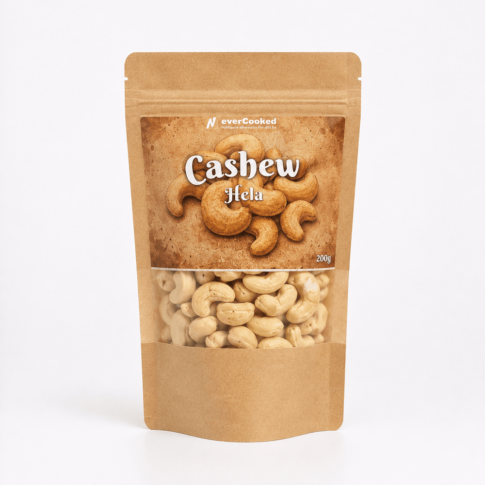 Cashewnötter naturell RAW 200g - Never Cooked