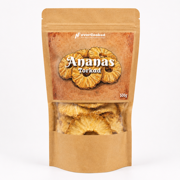 Torkade Ananasringar 500g