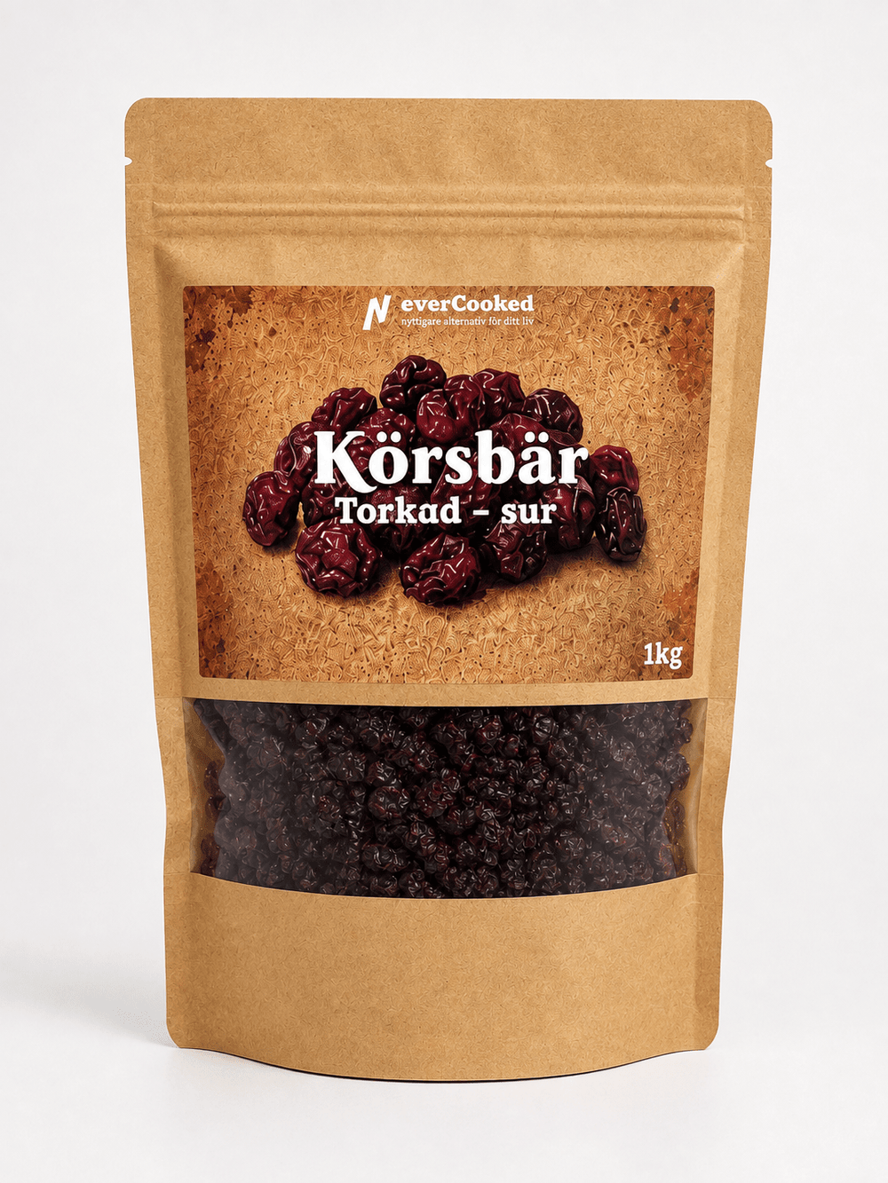 Torkade Surkörsbär 1000g - Never Cooked